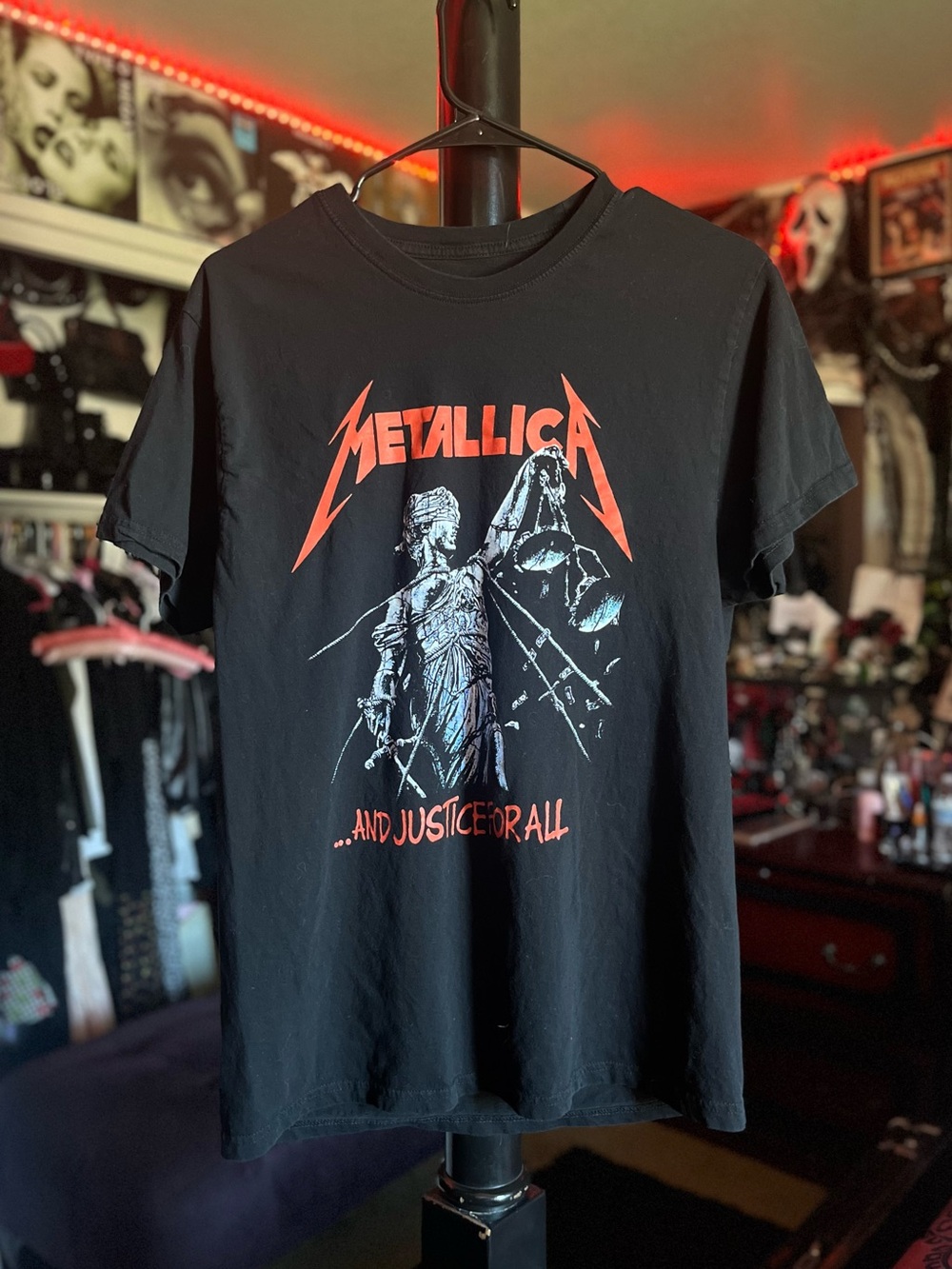 Metallica “and justice for all” Black Band Tee